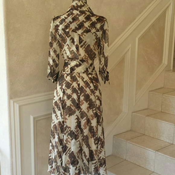 DVF Hillevi Shirt Wrap Silk Dress - Picture 3 of 8