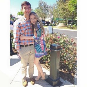 Peach Love CA colorful dress