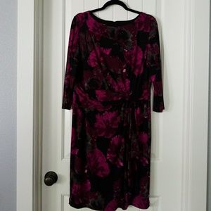 Jones New York faux wrap dress