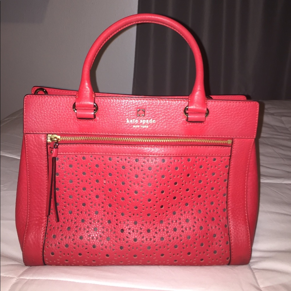 Red Kate spade handbag