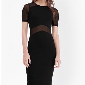 Arrow mesh fitted body con dress size 2