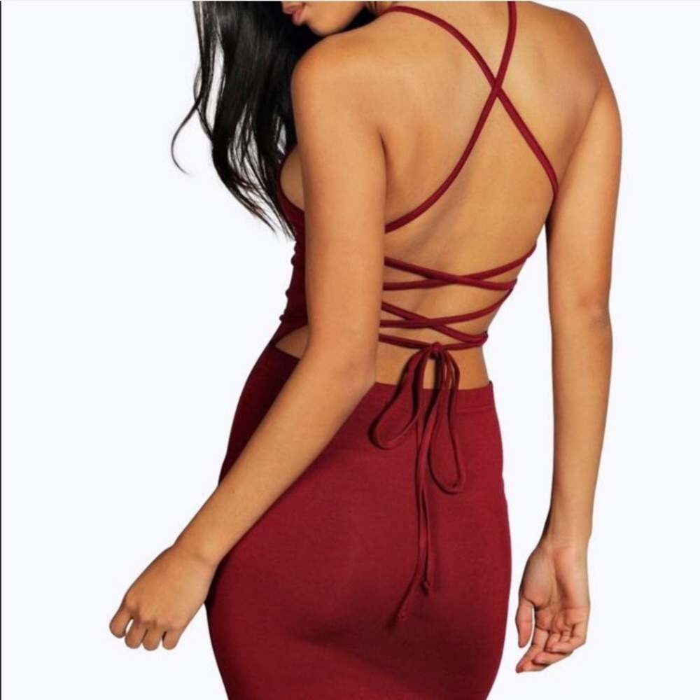 Boohoo strappy dress