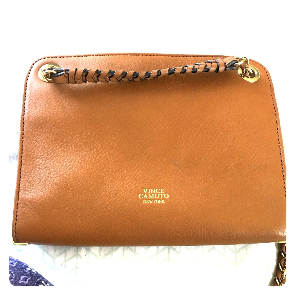 Vince Camuto Brown Leather Crossbody