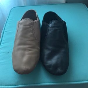 tan and black jazz shoes. BUNDLE!