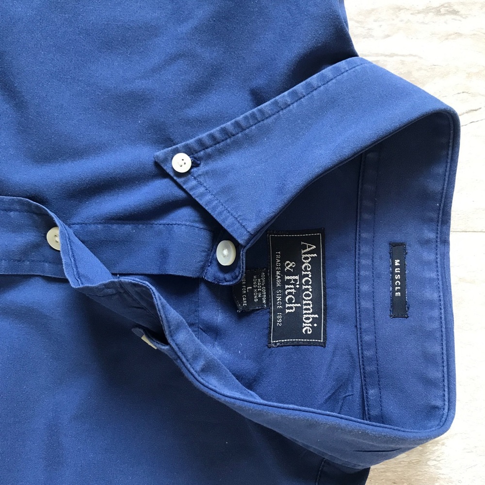 Abercrombie blue mens' shirt like new