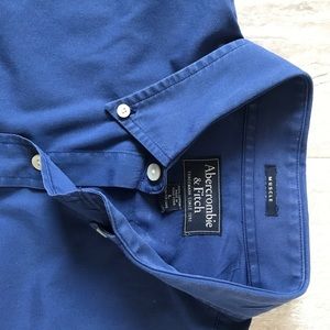 Abercrombie blue mens' shirt like new