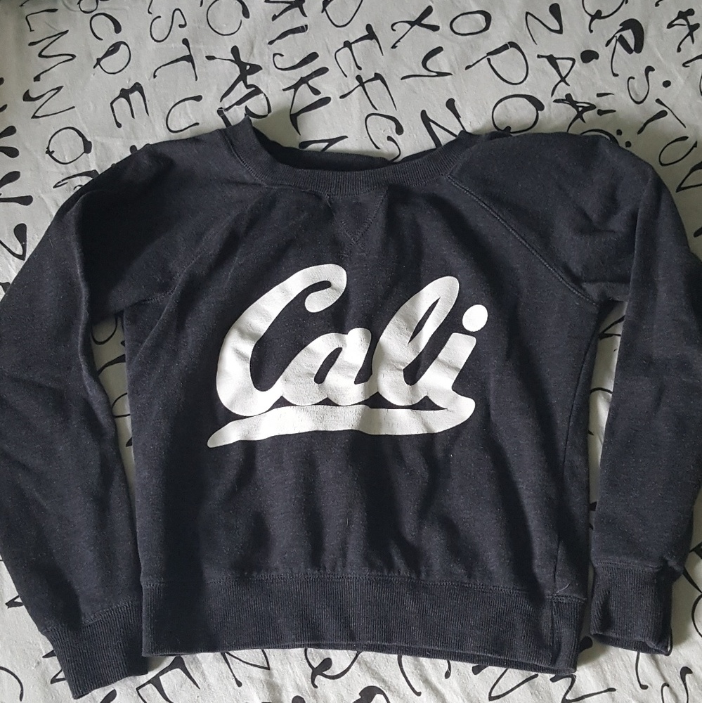 Gray crewneck "Cali" sweatshirt