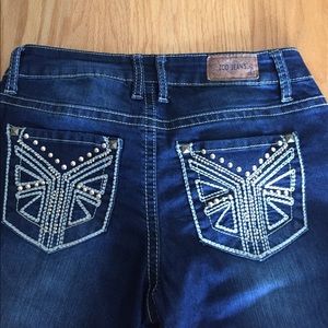 Zco jeans brand boot cut jeans w/ pocket design