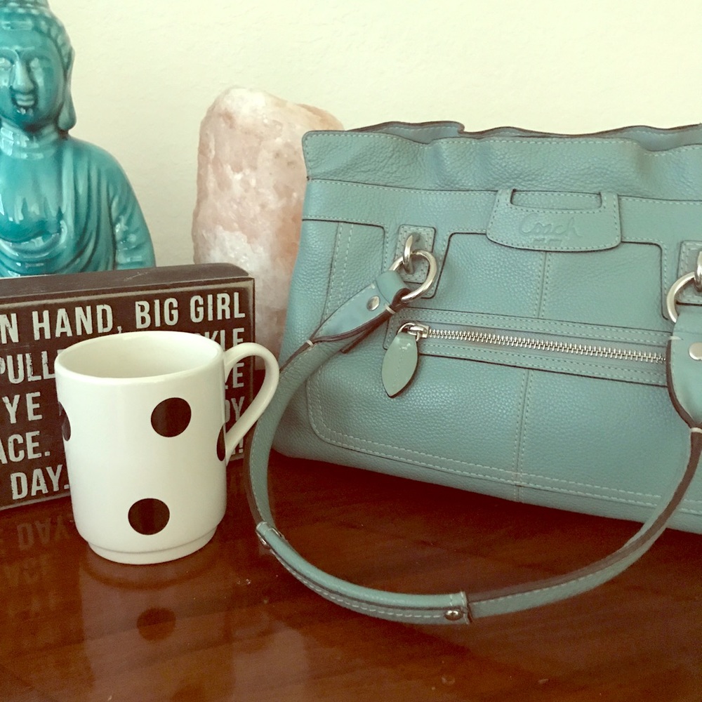 Aqua coach bag
