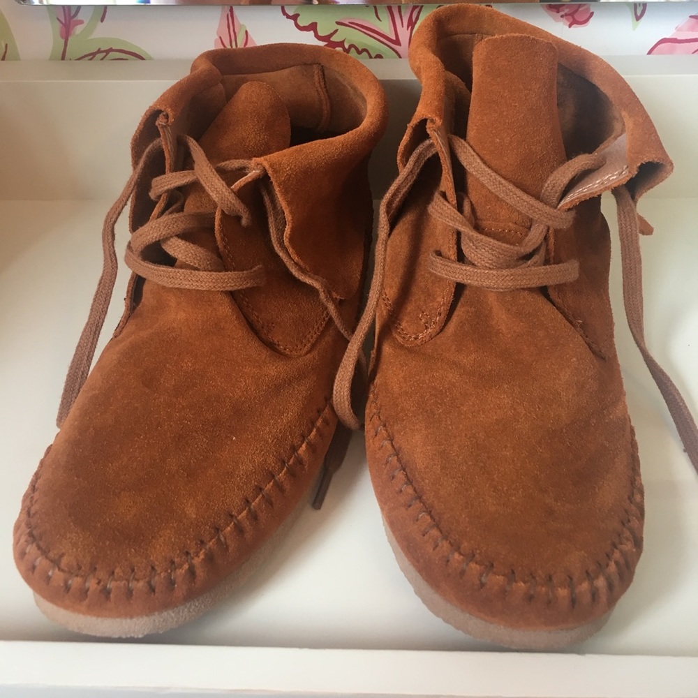 Lucky Brand Moccasin Style Ankle Boots