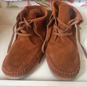 Lucky Brand Moccasin Style Ankle Boots