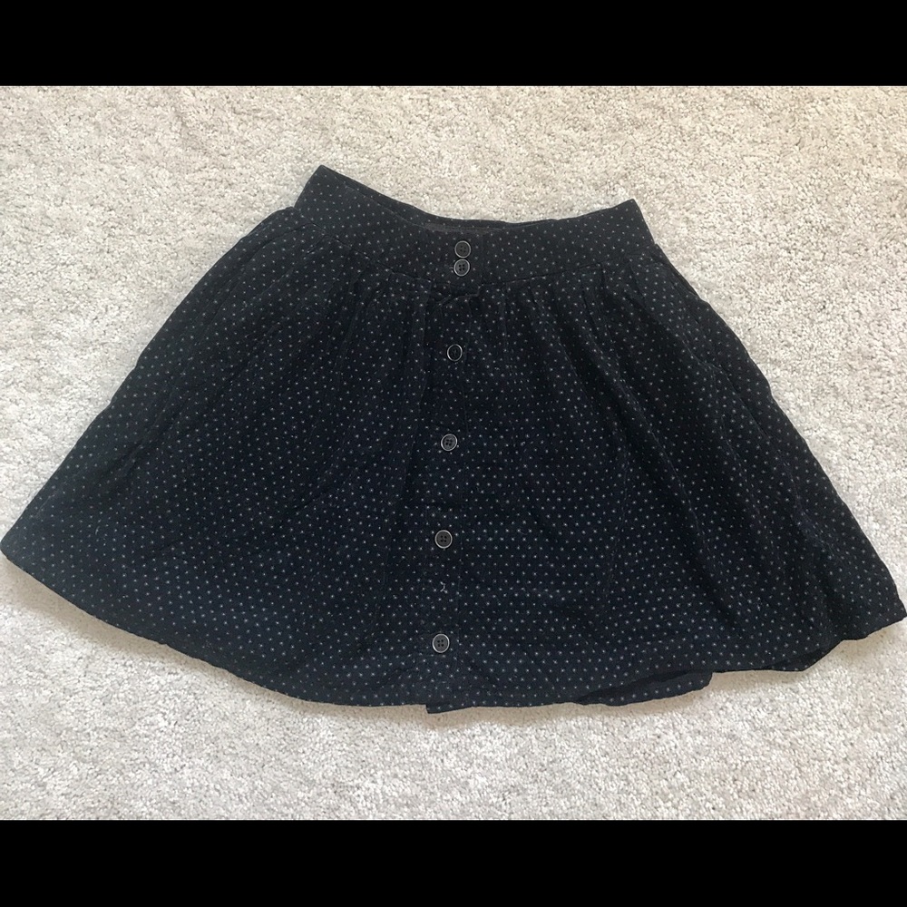 Navy Corduroy Dot printed skirt - size 25 (S)