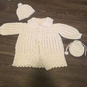 Baby girl crochet set