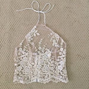 SEEK the label crop top