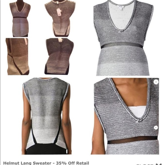 Helmet Lang oversize sleeveless sweater - Picture 4 of 4