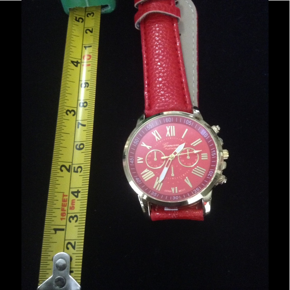BNWOT Red Geneva Watch
