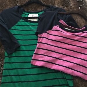 Striped T shirts
