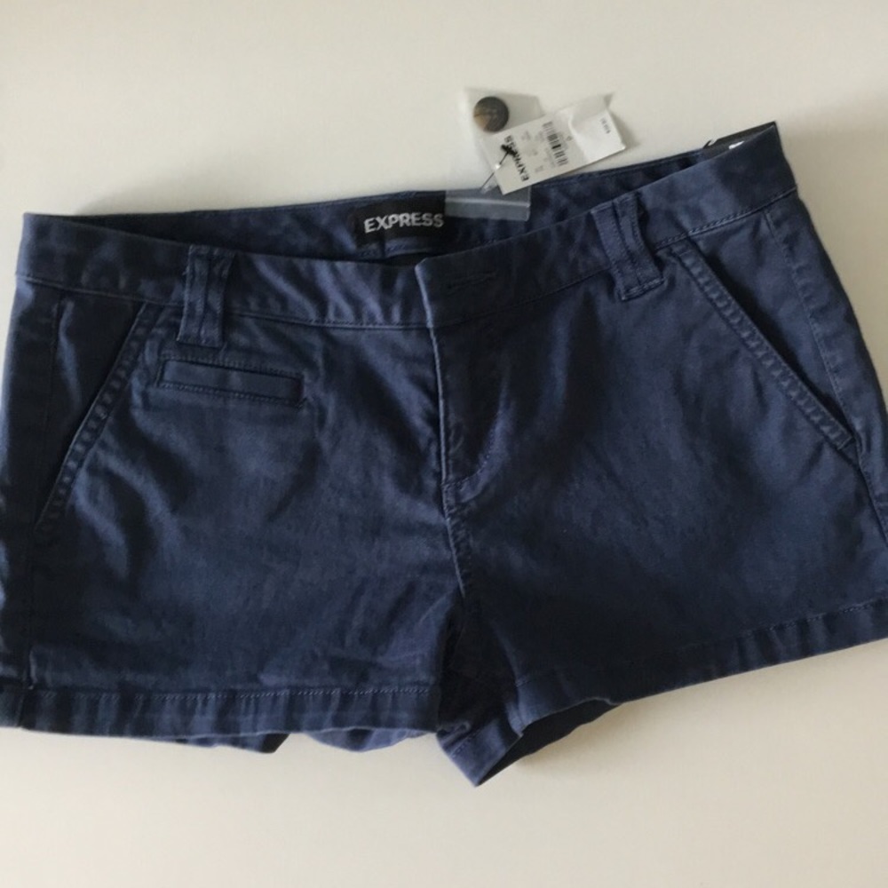 NWT Express Dark Blue/Navy Low Rise Shorts Size 0