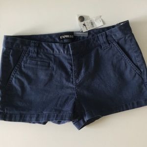 NWT Express Dark Blue/Navy Low Rise Shorts Size 0