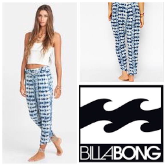 🆕Billabong Turn Away Beach Pants Womens Blue - Picture 2 of 6