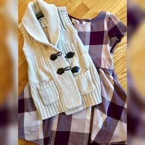 Girls dress and sweater vest