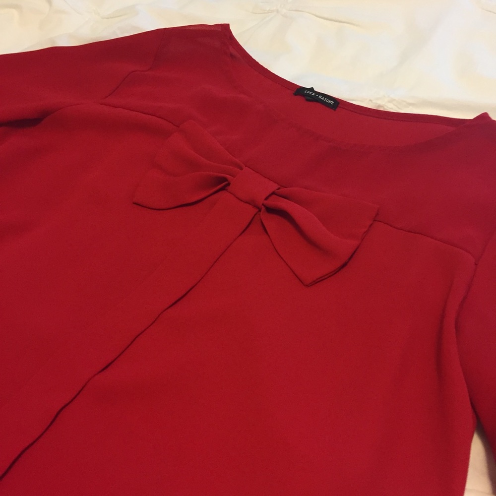 Red Bow Top