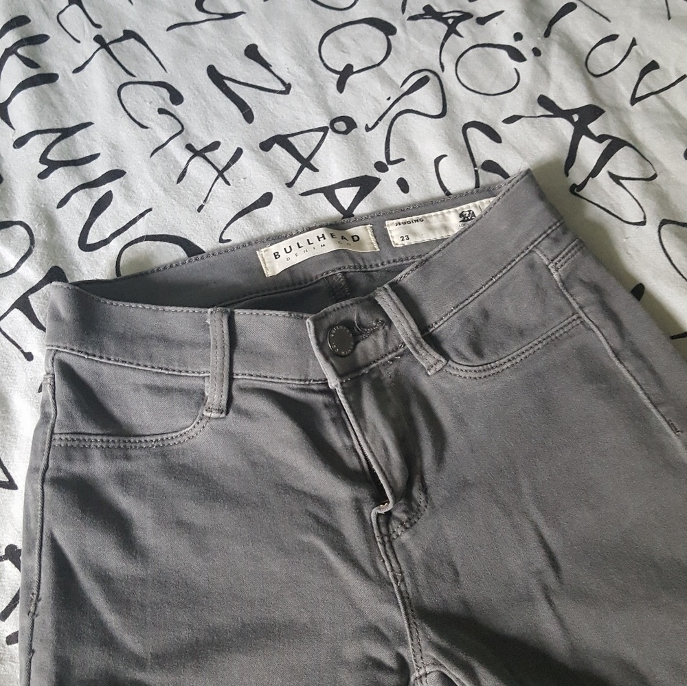 Gray Pacsun Bullhead Jeggings