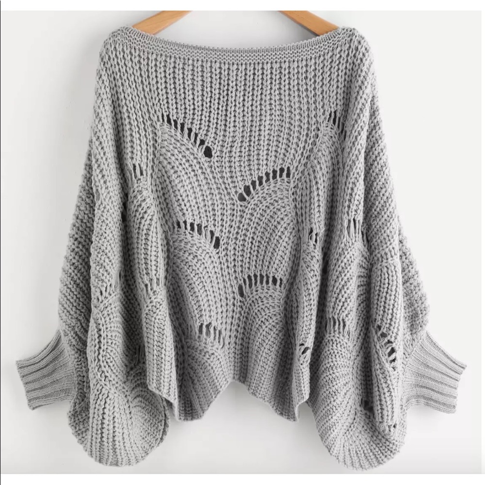 Shell Bell Sleeve Sweater