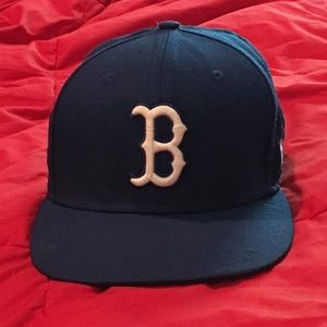 Blue red sox hat