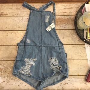 LF denim overalls