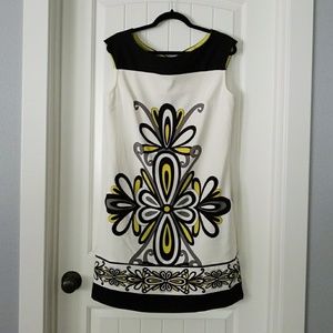 London Times sleeveless above the knee dress