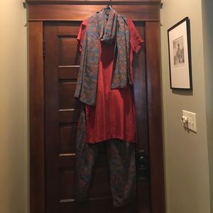 Indian silk tunic & pants