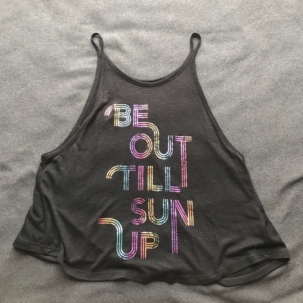 Black crop top