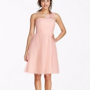 Blush pink cocktail dress