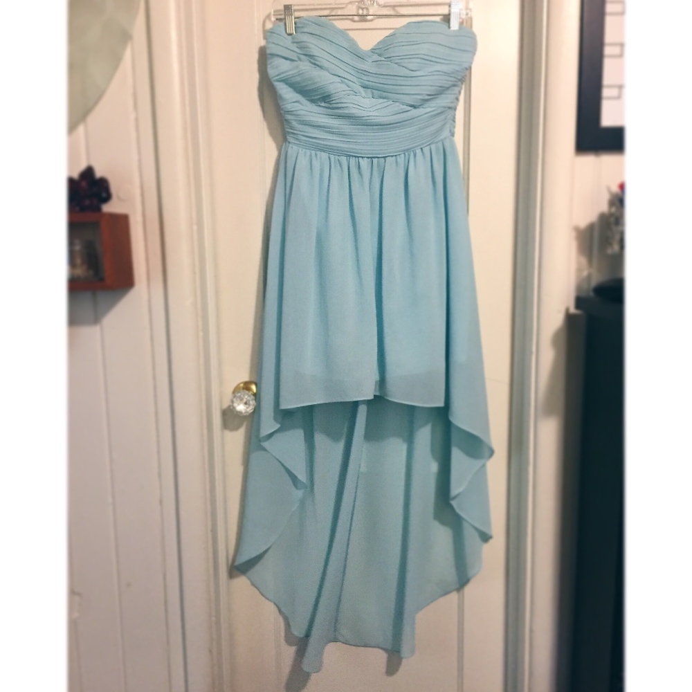 LULUs high-low "sky-blue" Dress - MINT CNDTN!