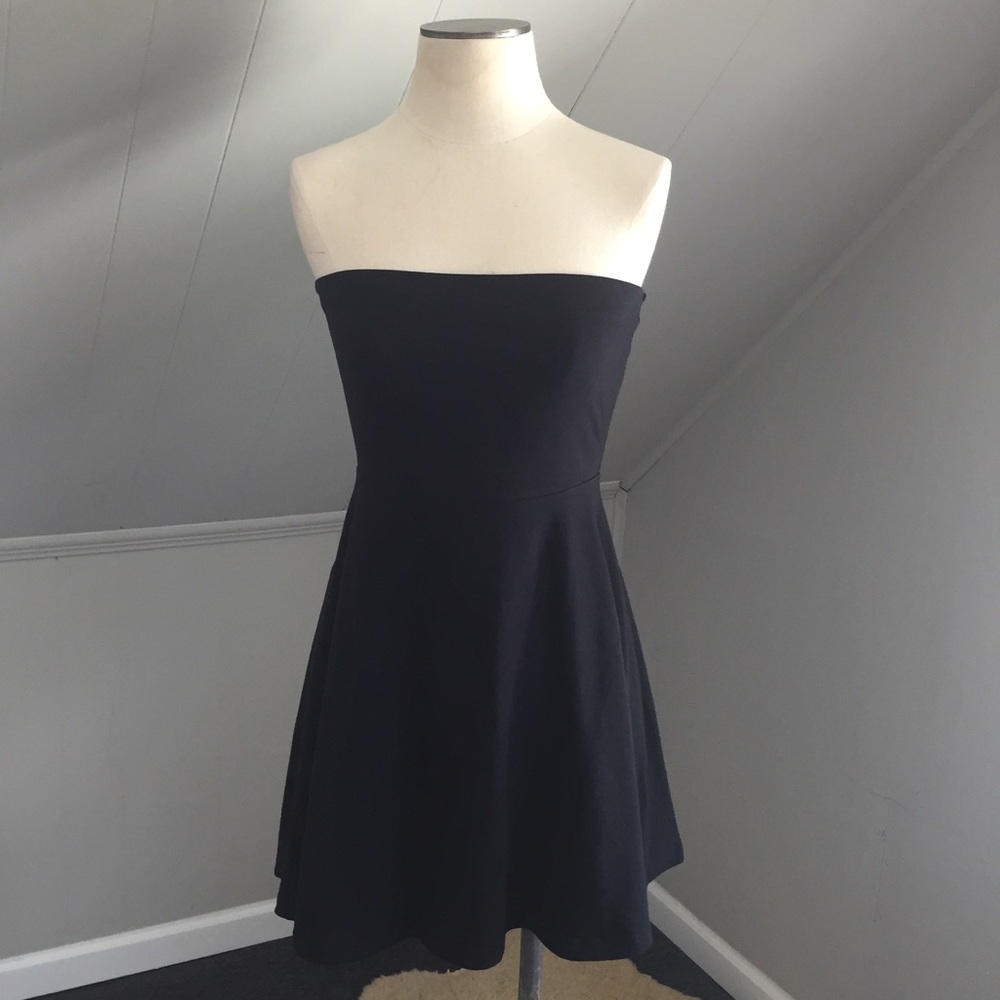 Express Strapless Black Summer Dress