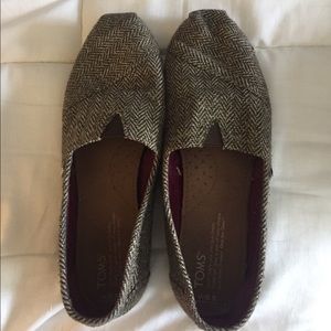 Toms glitter flats