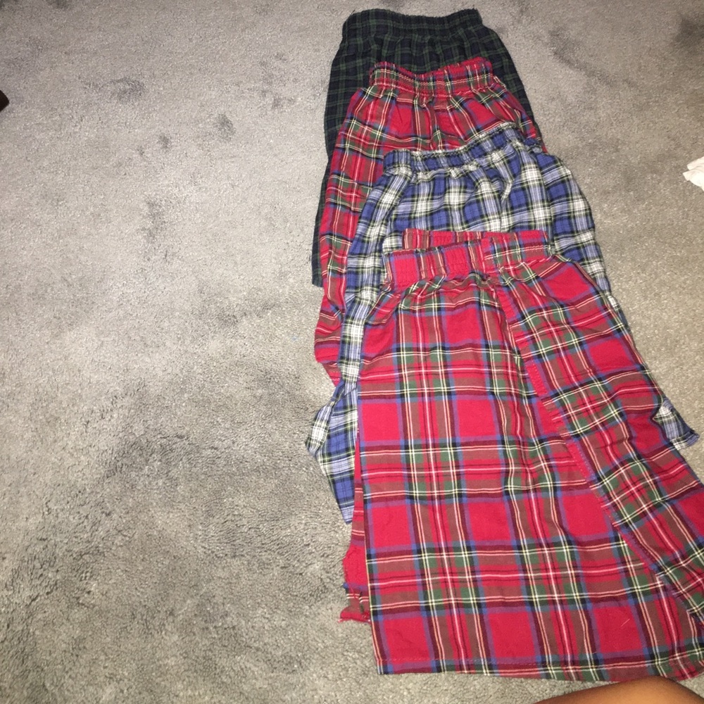 Hanes 4 piece Plaid Boxer Set