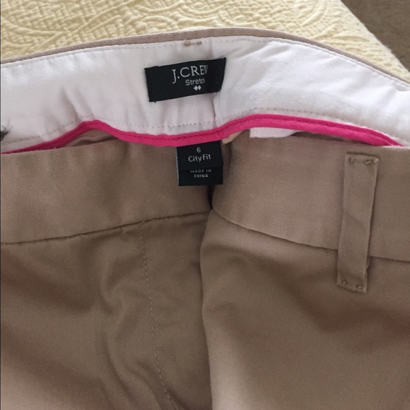 J Crew tan Capri pants - Picture 2 of 3