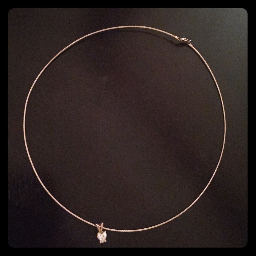 3/4 Carat Heart ❤️ Shaped Diamond necklace