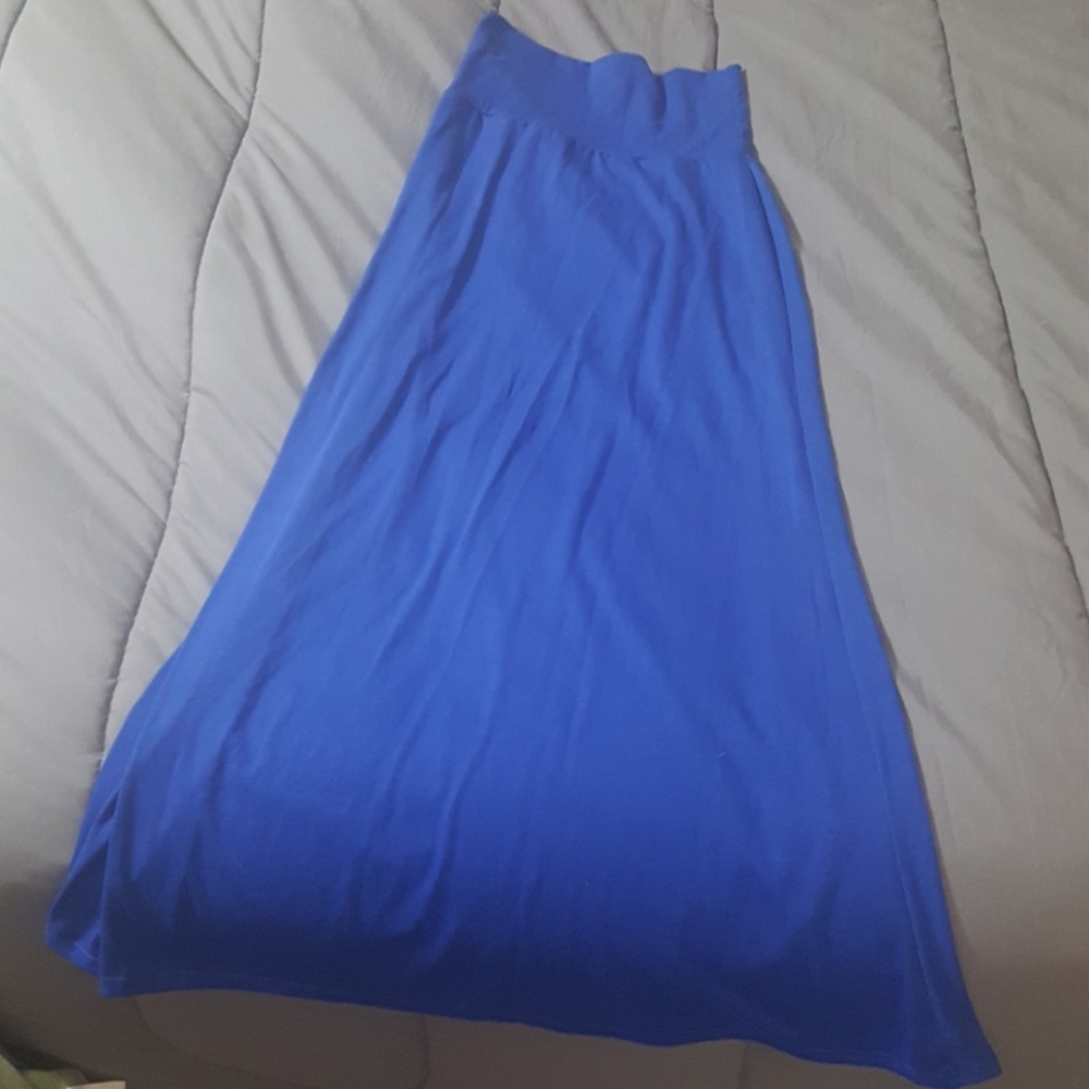Blue maxi skirt