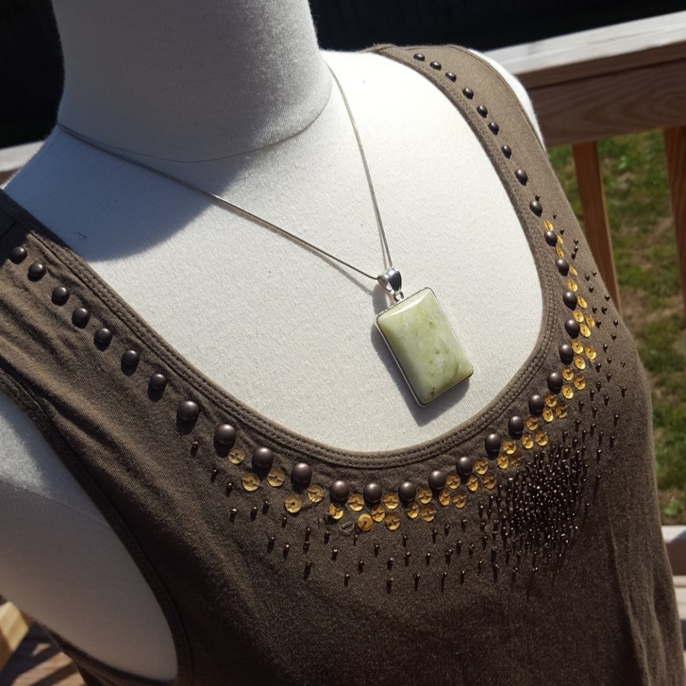 Talbots embellished tank (M)