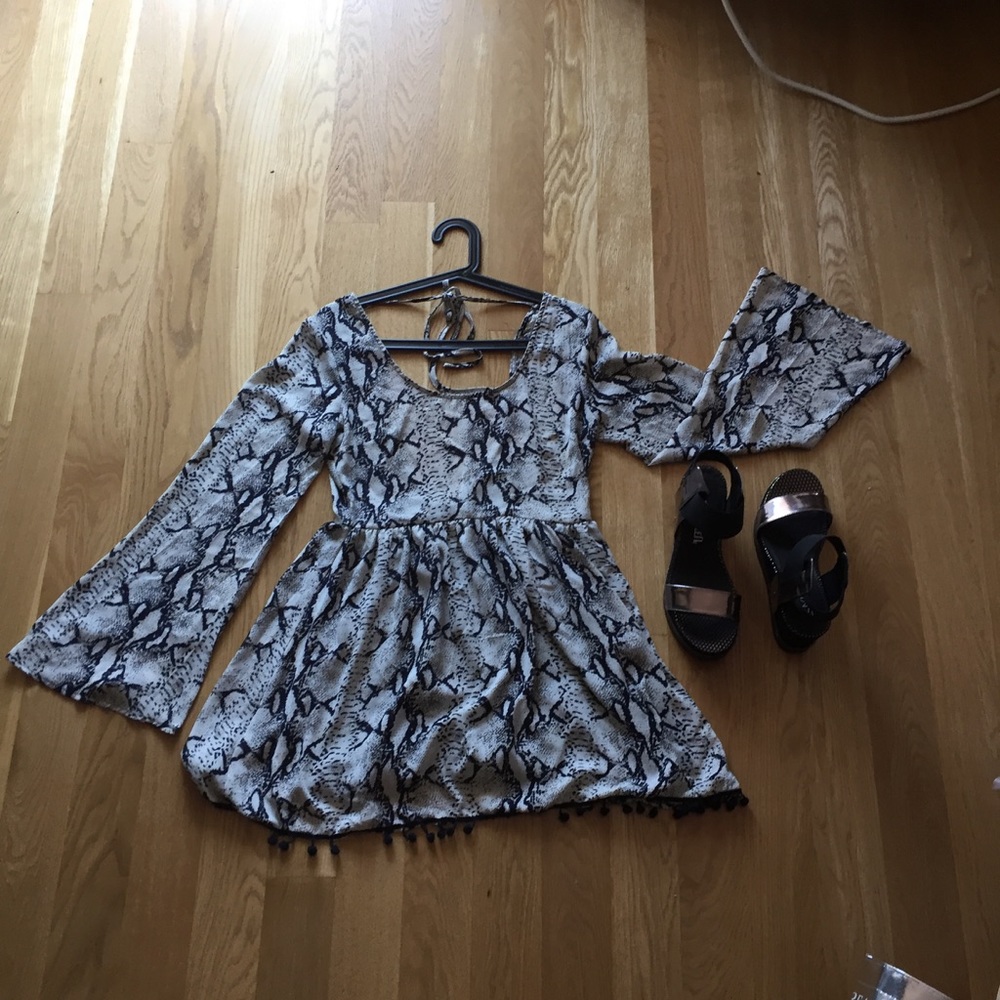 Tobi snakeskin pattern dress