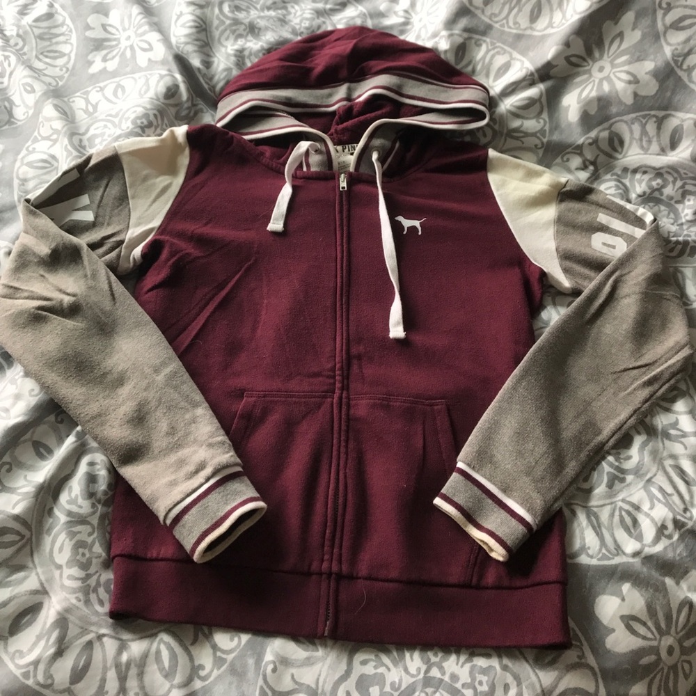 VS Pink zip up hoodie