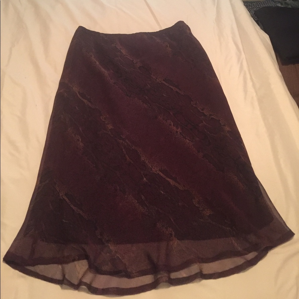 Snake print skirt