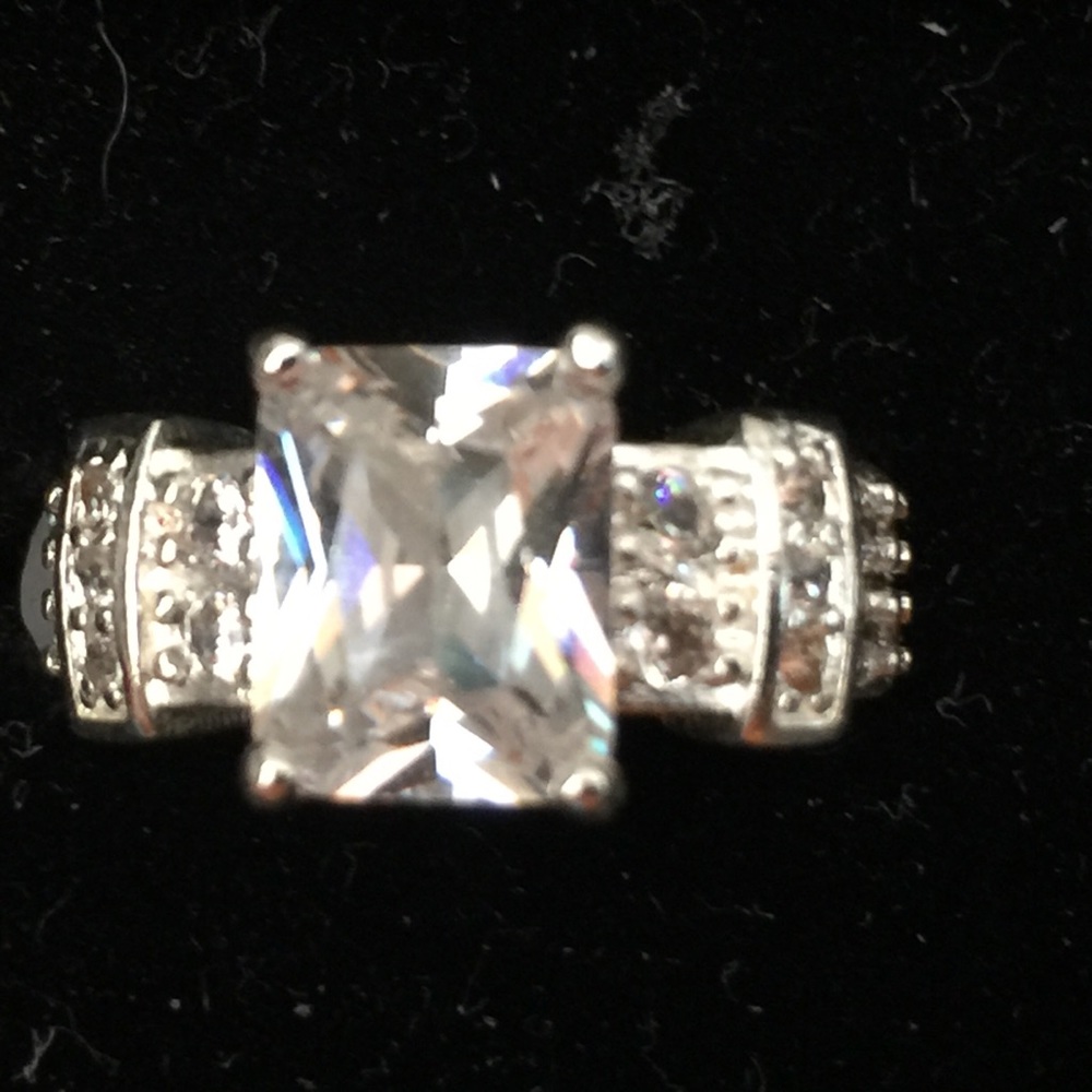 REDUCED-White Topaz Sterling Silver Ring