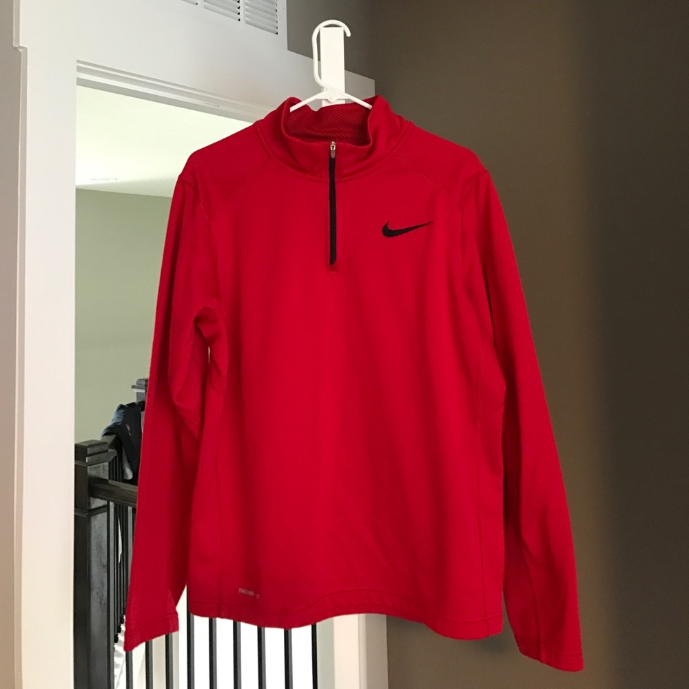Red Nike 1/4 Zip