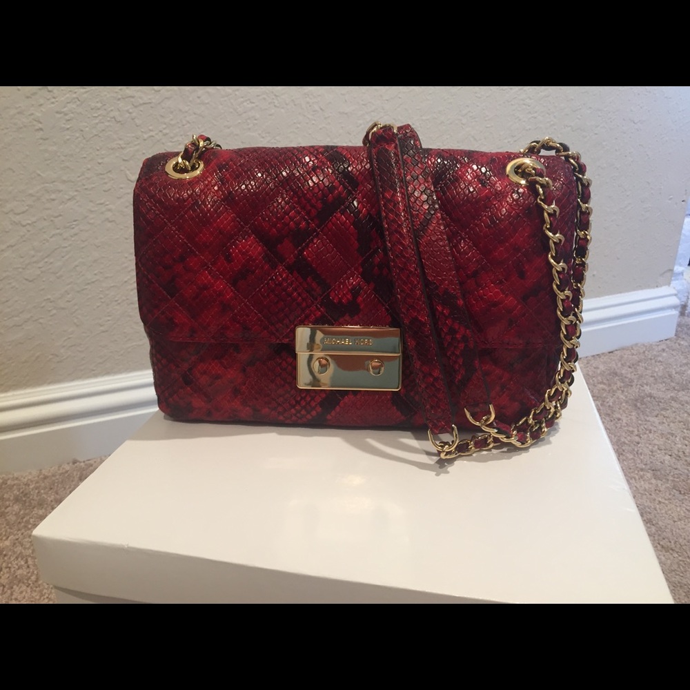 Michael Kors Red Sloan Crossbody/shoulder bag