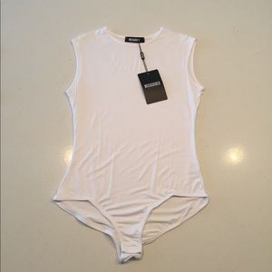 NWT! Missguided Bodysuit in White