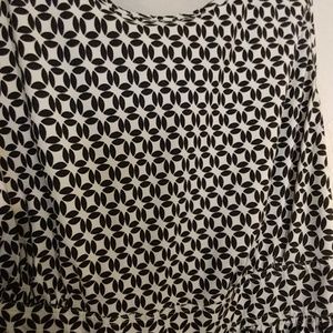 Fit and flare dot and diamond dress